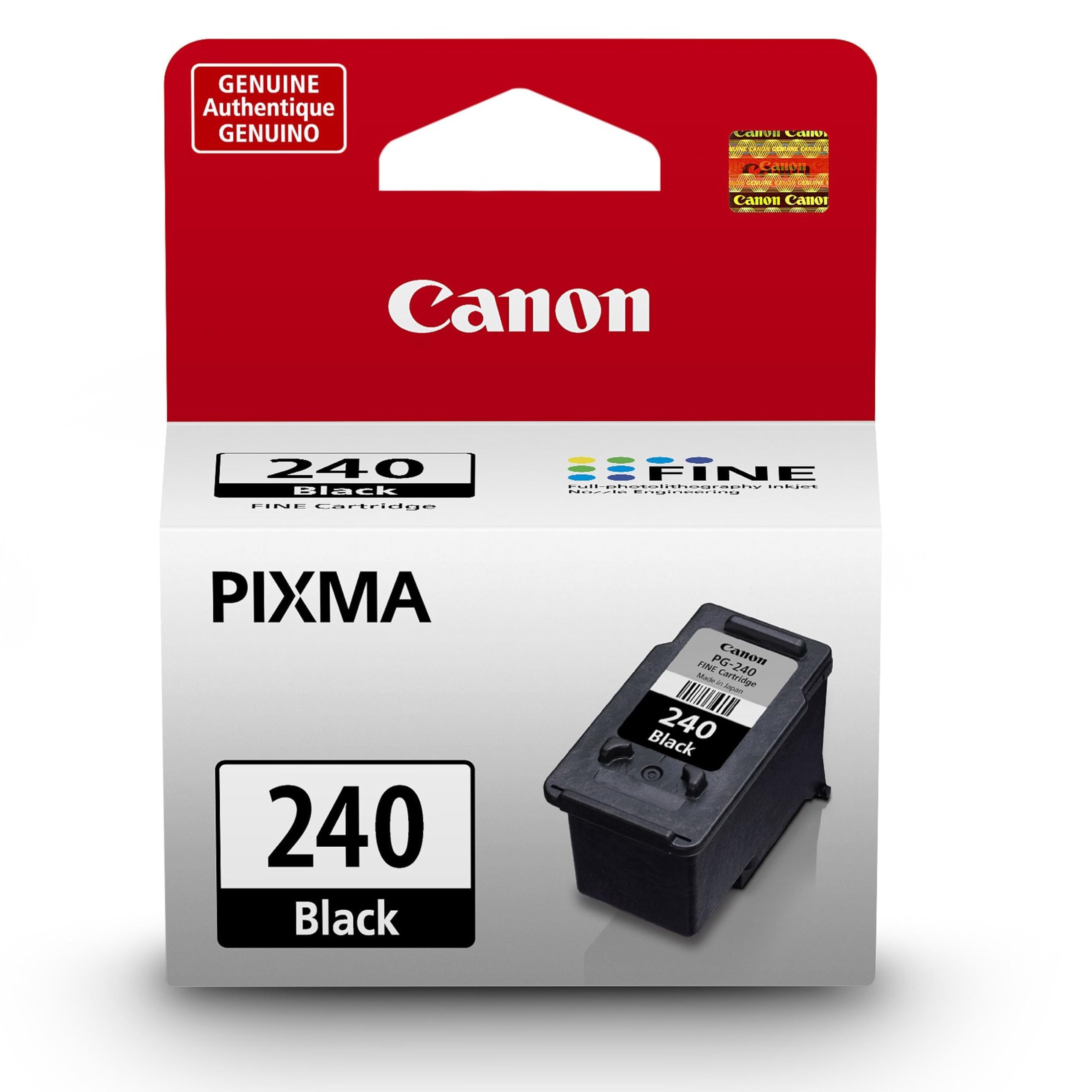 Canon Genuine Black Ink Cartridge for MG2120/3120/4120, MX512/432/472/372/392/522/532/452, MG2220/3220/4220/3520/3620, T